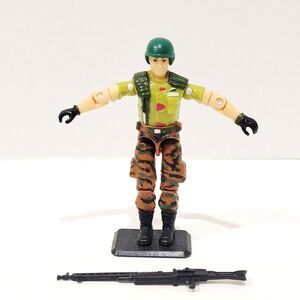 GI Joe Rock N Roll V5 Action Figure Stars and Stripes 1997 w Helmet Gun Complete